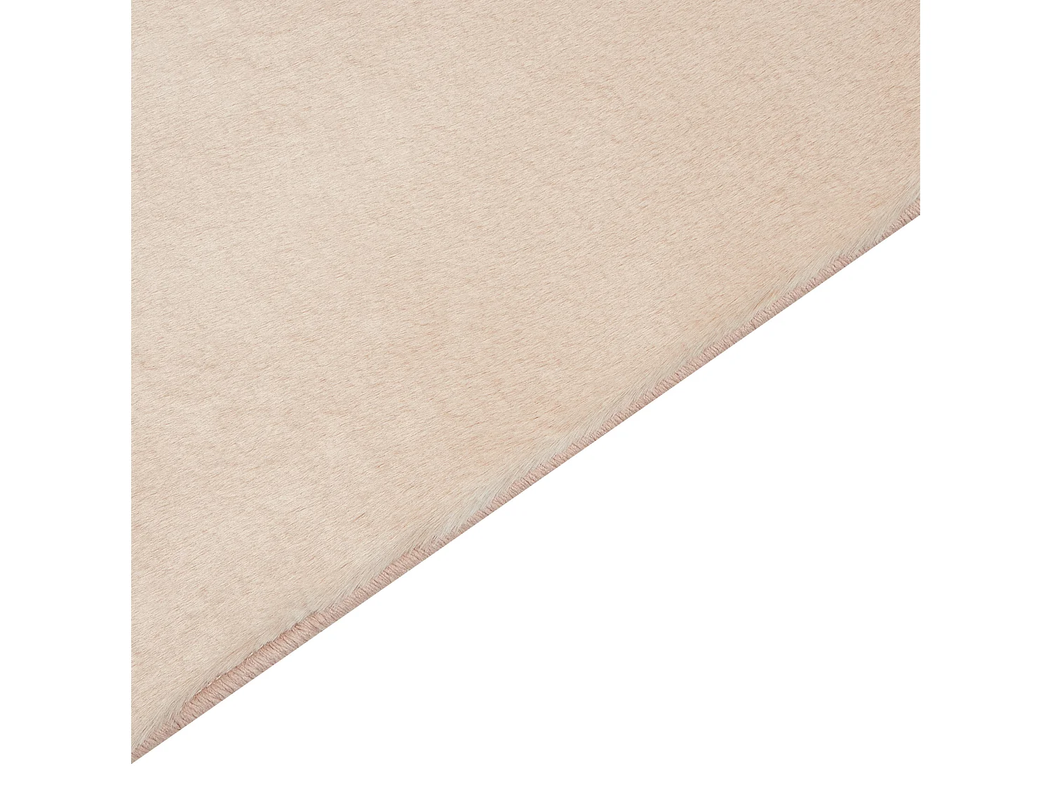 Kunstfellteppich Kaninchen beige 80 x 150 cm MIRPUR