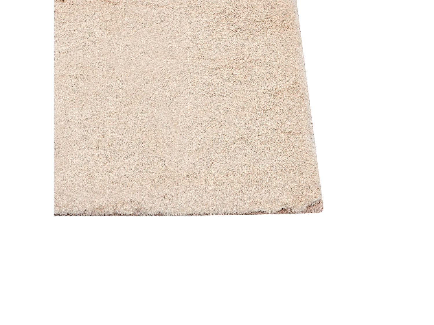 Kunstfellteppich Kaninchen beige 80 x 150 cm MIRPUR