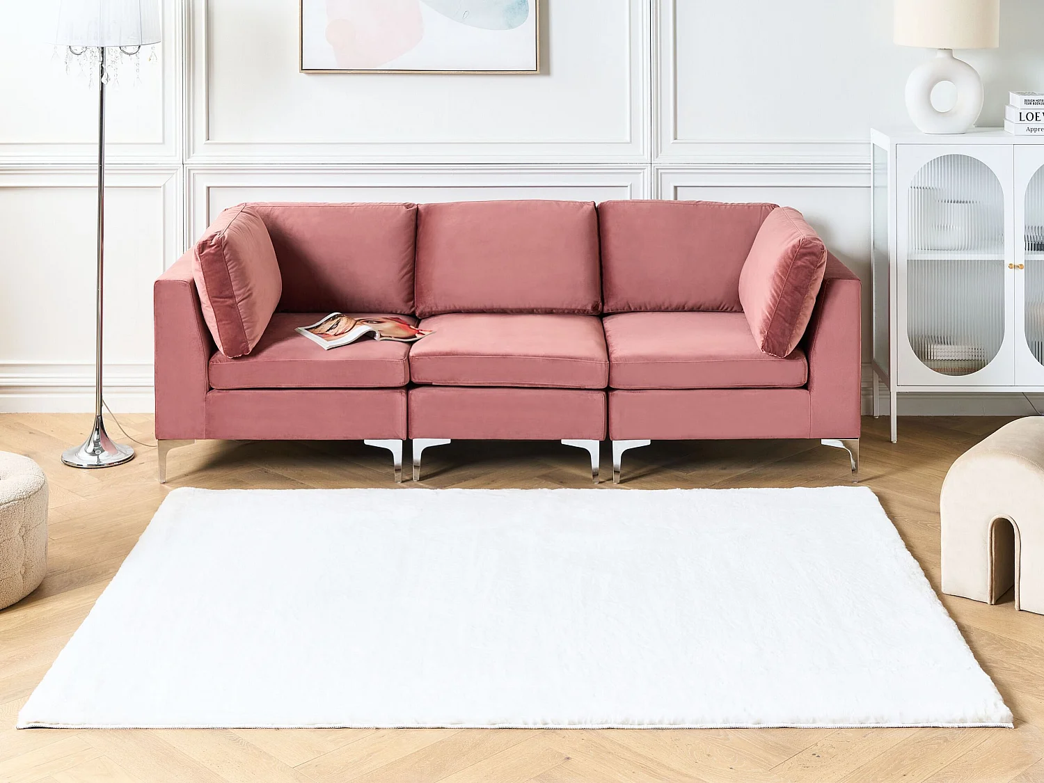 Vloerkleed kunstbont wit 160 x 230 cm MIRPUR