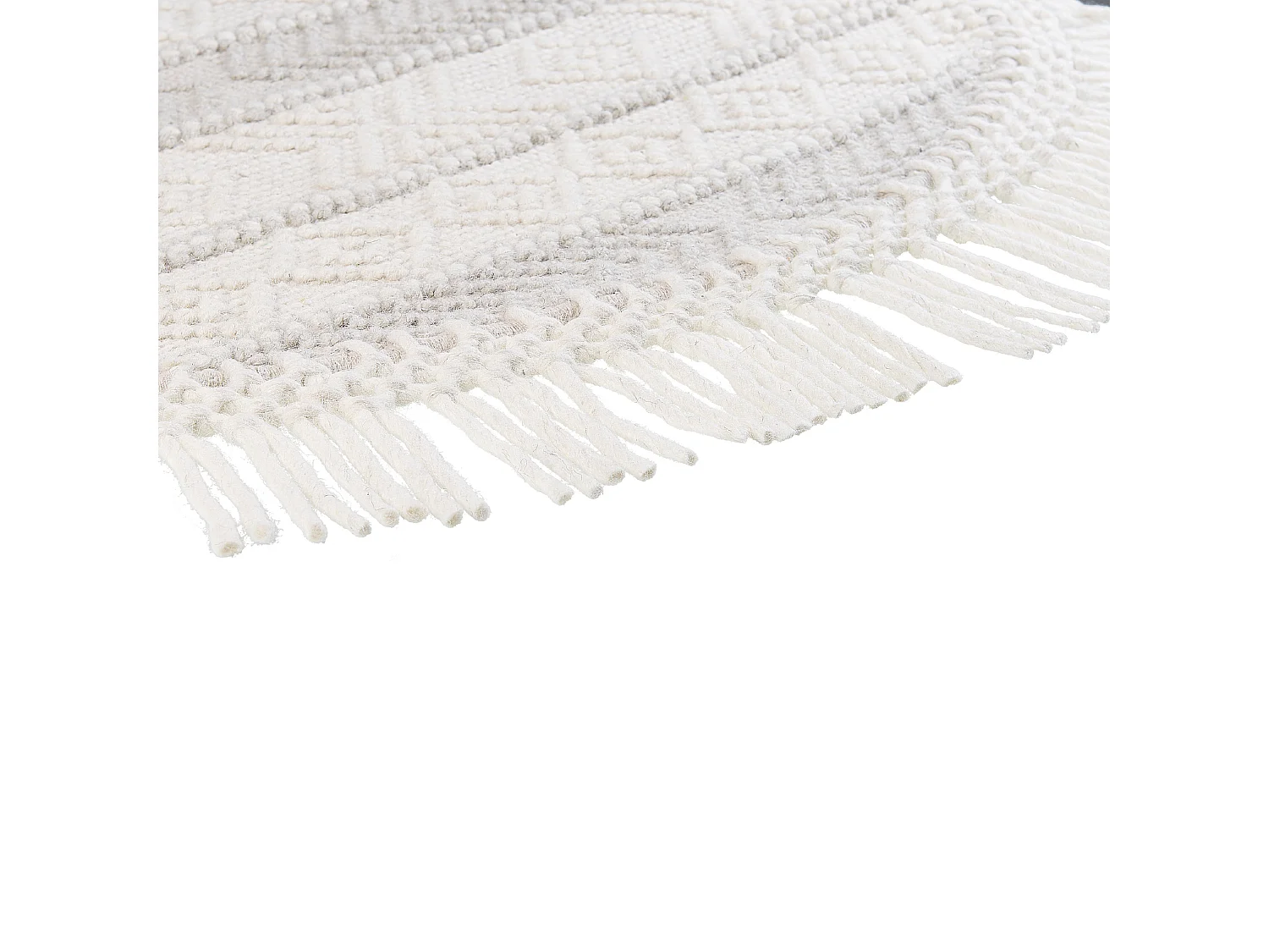 Alfombra de lana beige ⌀ 140 cm BALTALAR