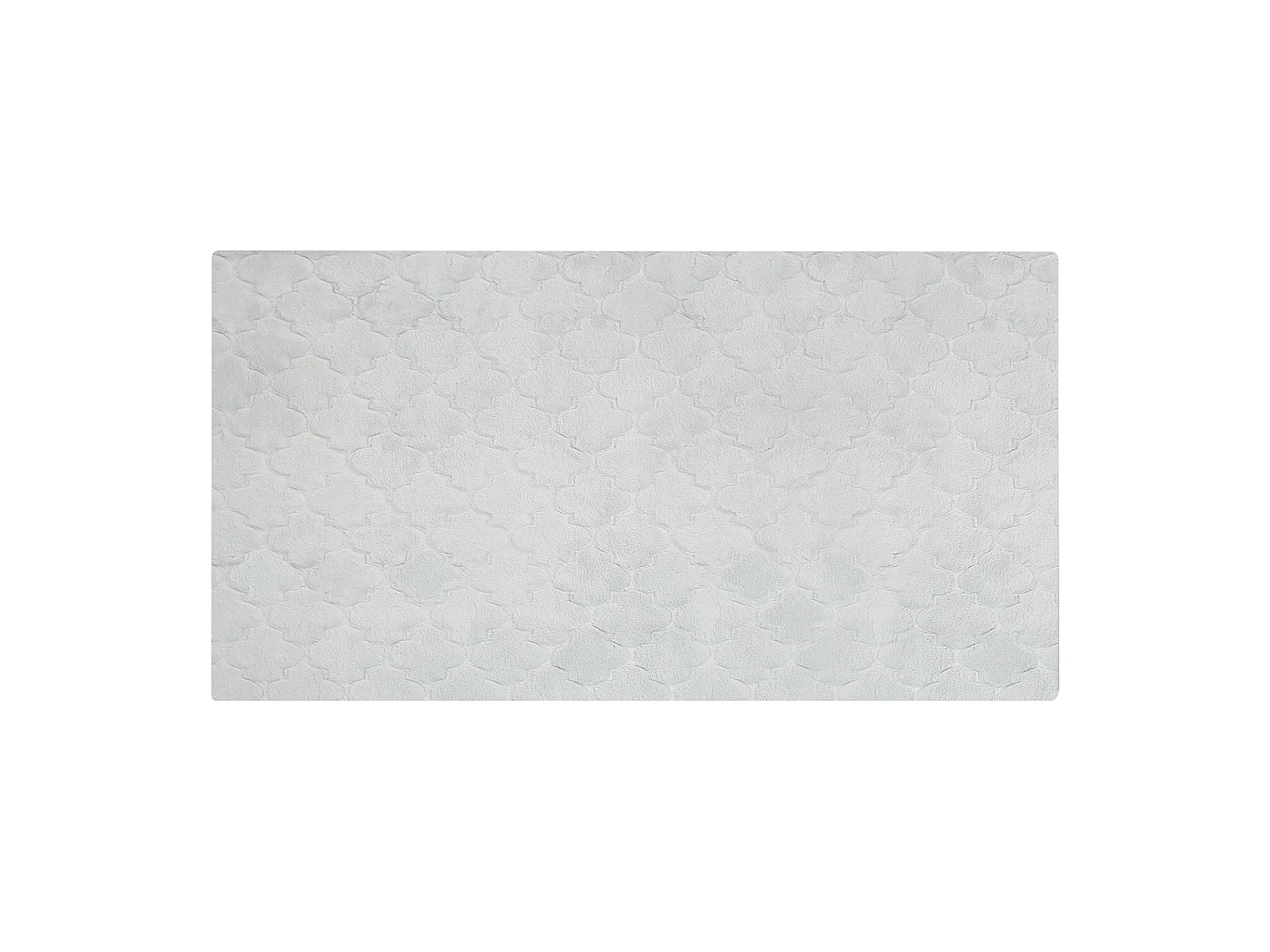 Kunstfellteppich Kaninchen grau 80 x 150 cm einfarbig handgefertigt Shaggy Gharo