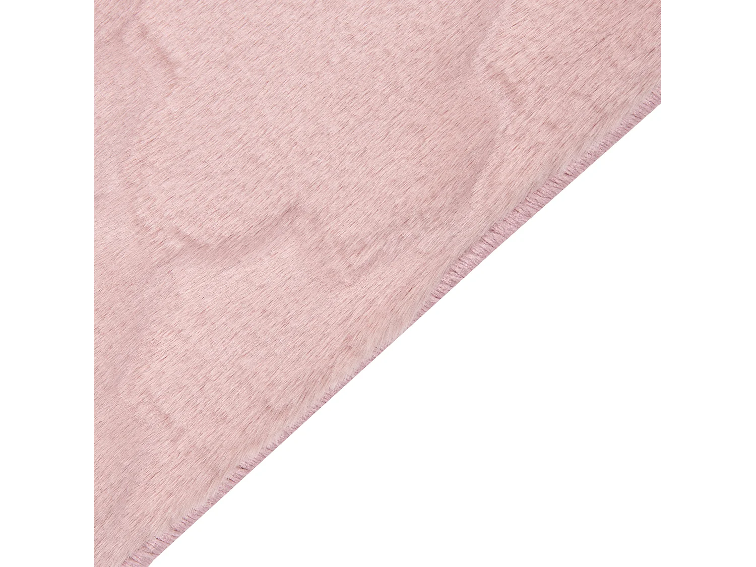 Tapis en fausse fourrure GHARO Rose 80 x 150 cm