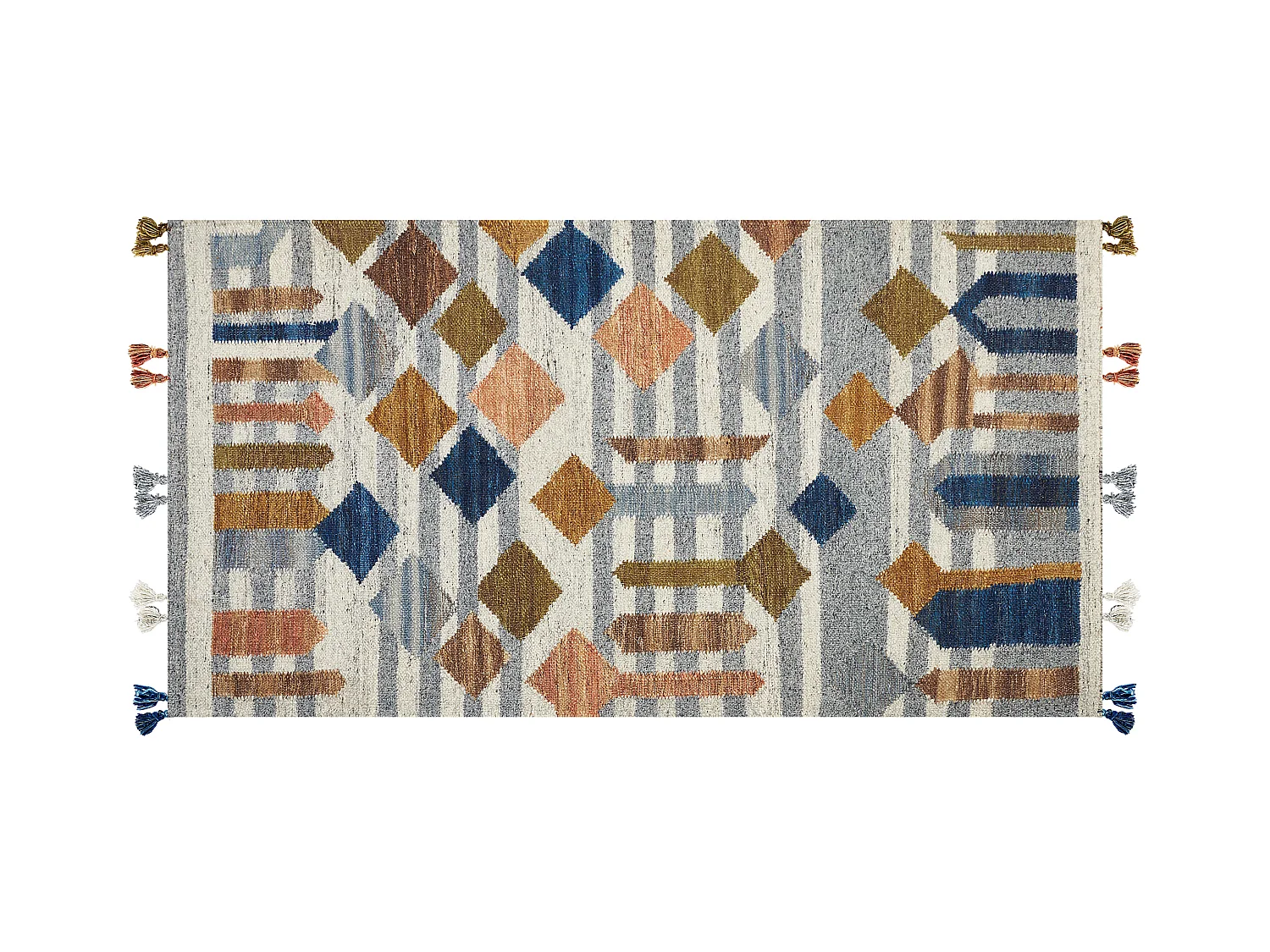 Tapis KASAKH Multicolore 80 x 150 cm Laine Kilim