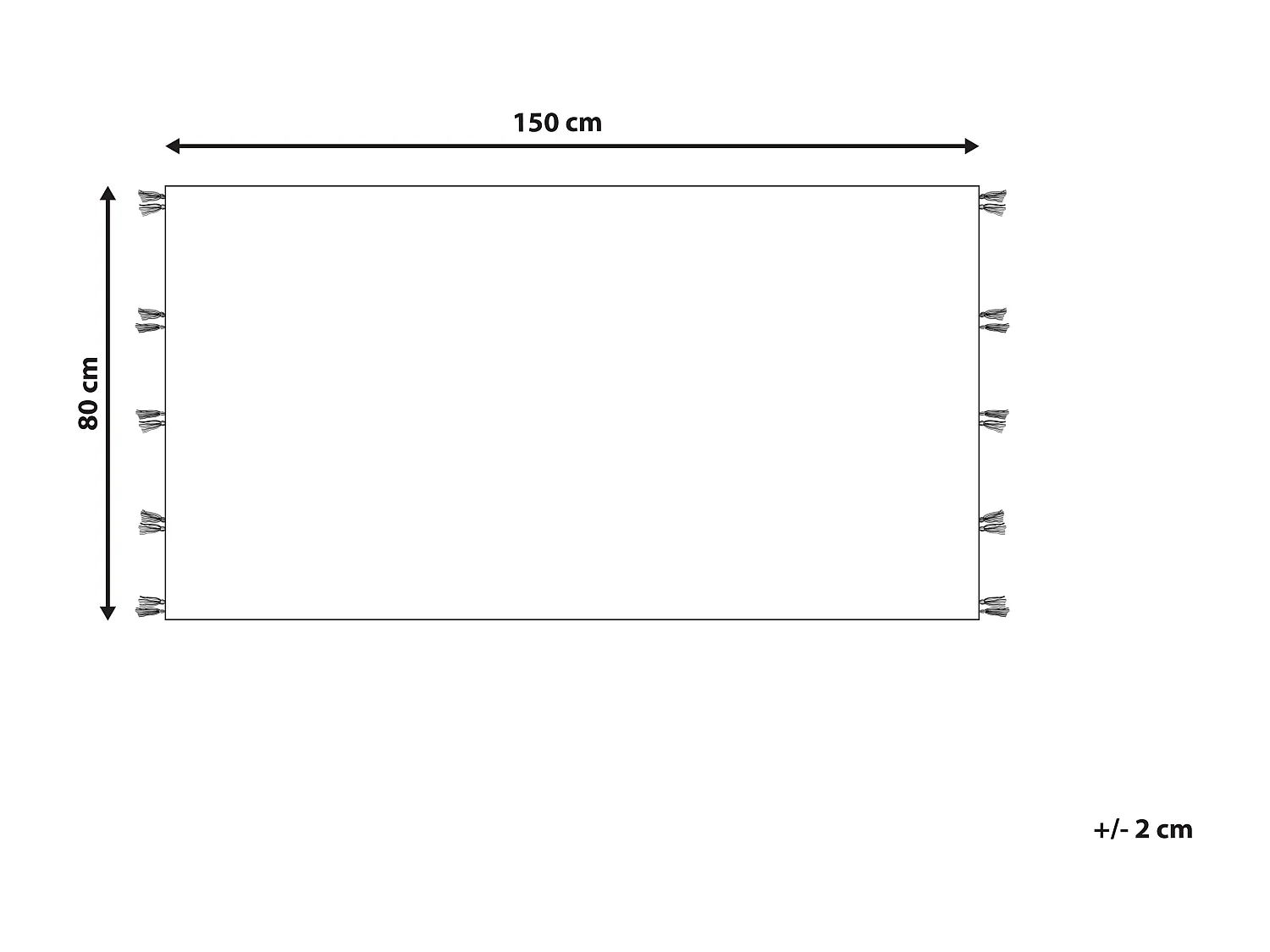 Vloerkleed kelim meerkleurig 80 x 150 cm KASAKH