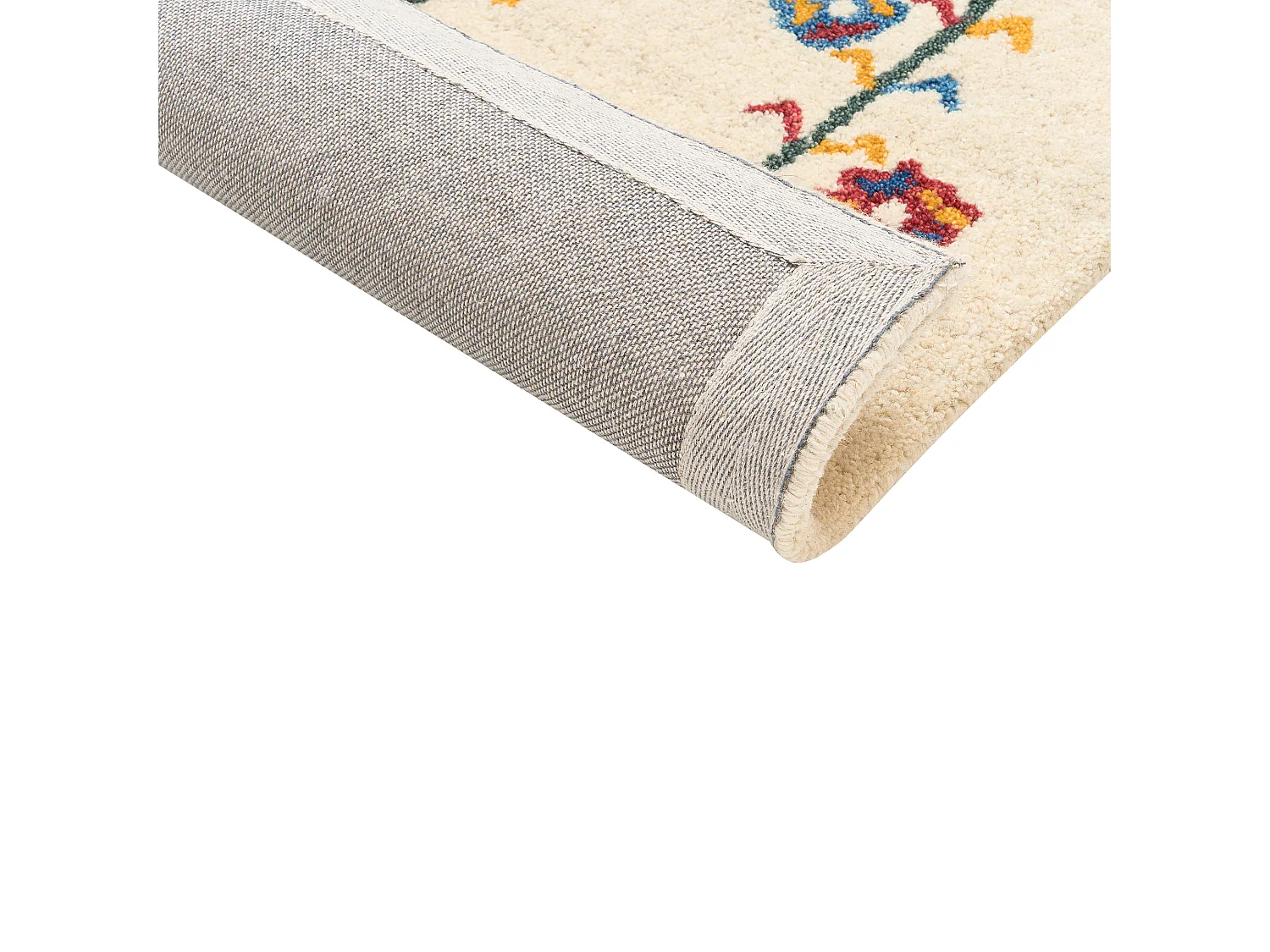 Rug HUSUNLU Beige 80 x 150 cm Wool Gabbeh