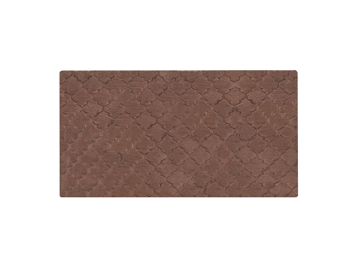 Tapis en fausse fourrure GHARO Marron 80 x 150 cm