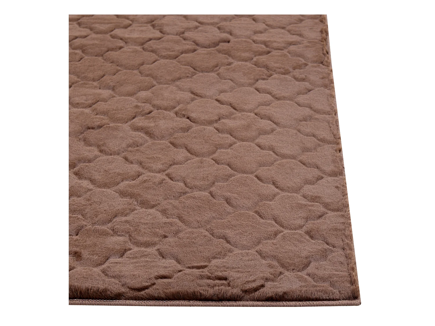 Vloerkleed kunstbont bruin 80 x 150 cm GHARO