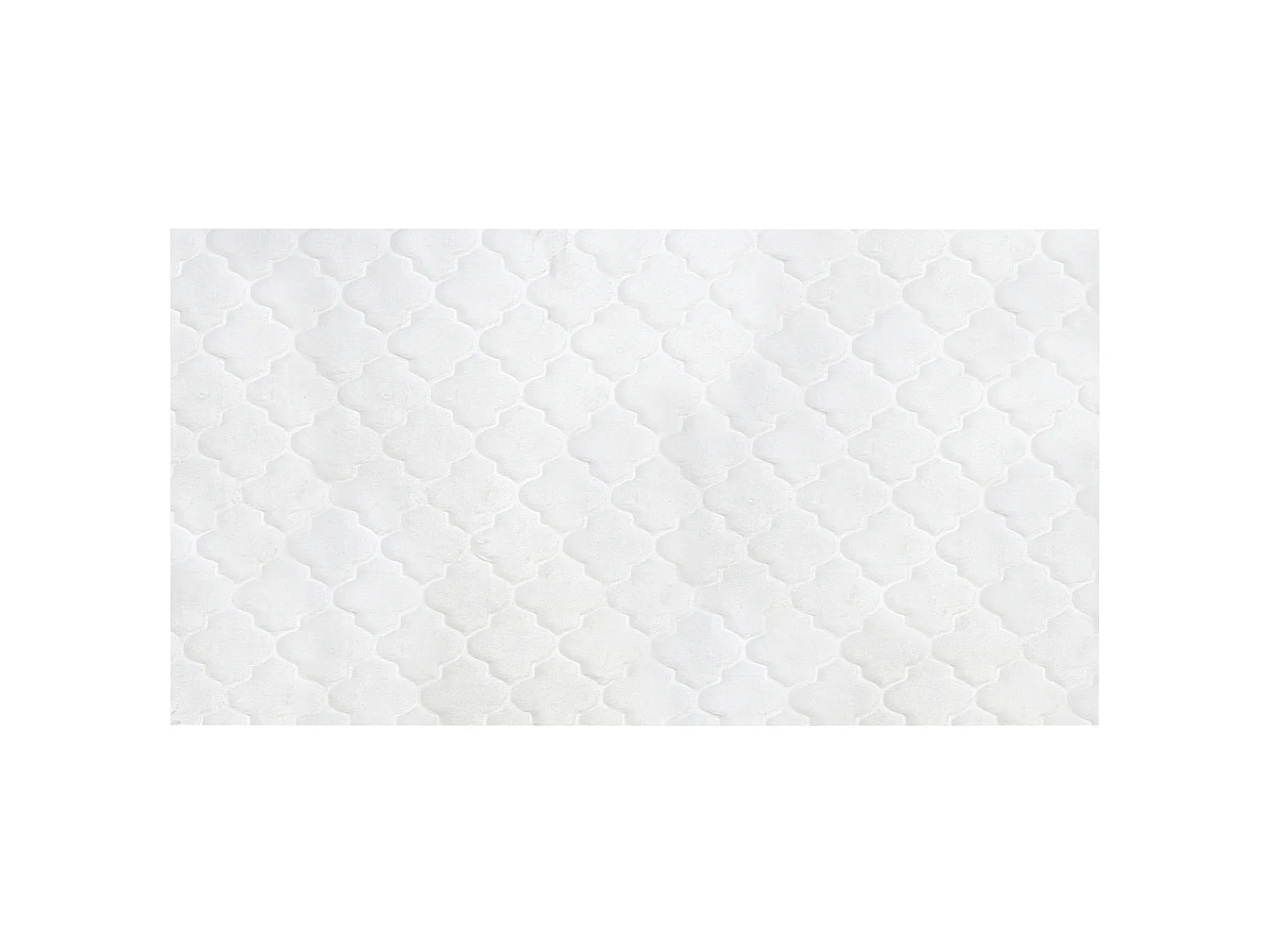 Tappeto pelle sintetica bianco 80 x 150 cm GHARO