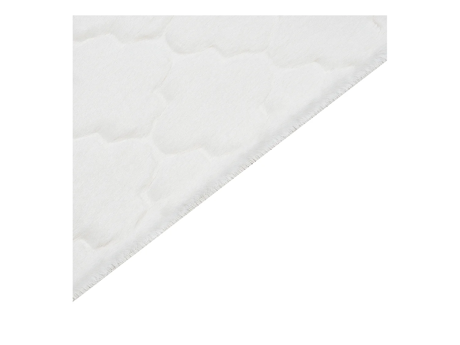 Vloerkleed kunstbont wit 80 x 150 cm GHARO