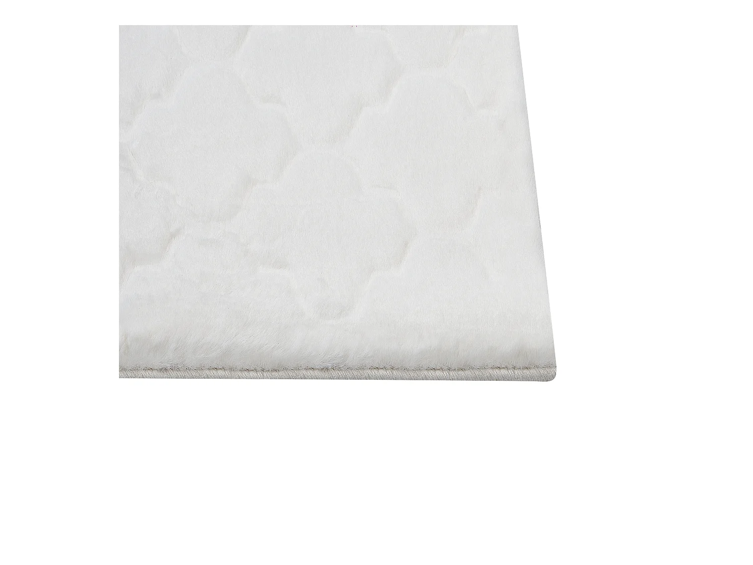 Vloerkleed kunstbont wit 80 x 150 cm GHARO