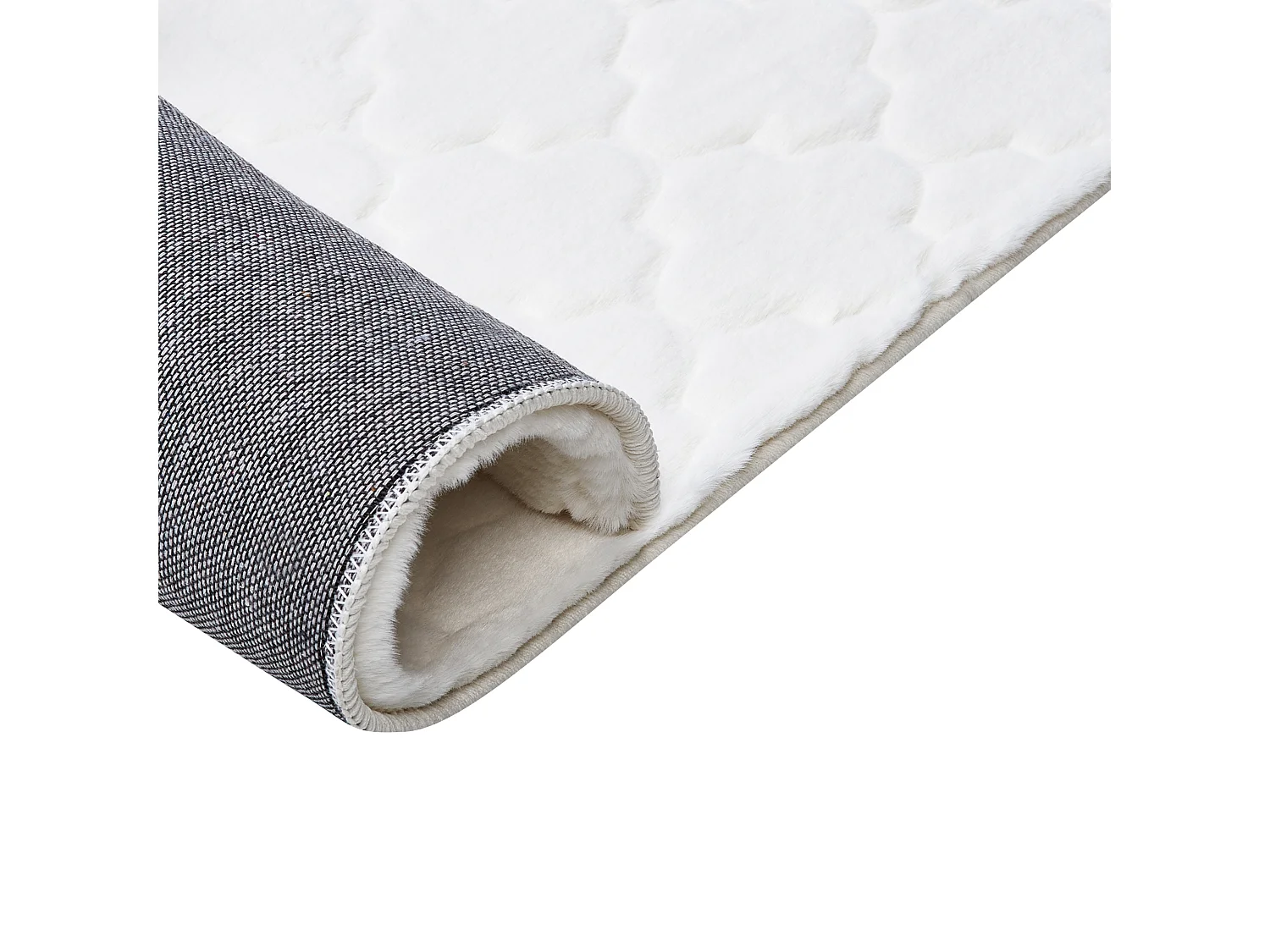 Tapis en fausse fourrure GHARO Blanc 80 x 150 cm