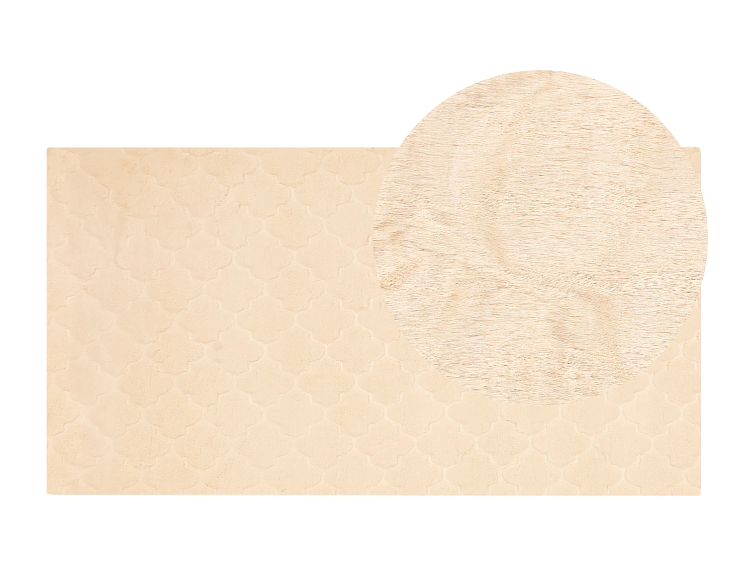 Alfombra beige 80 x 150 cm GHARO