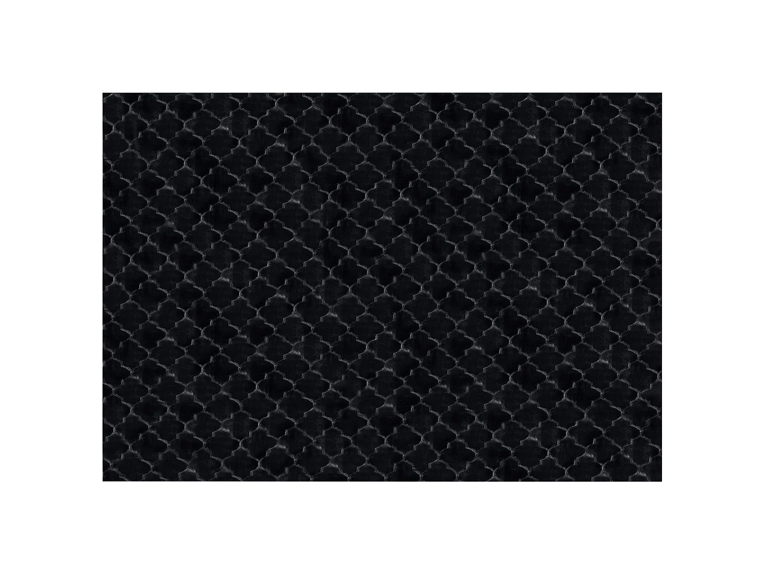 Tapis en fausse fourrure GHARO Noir 160 x 230 cm