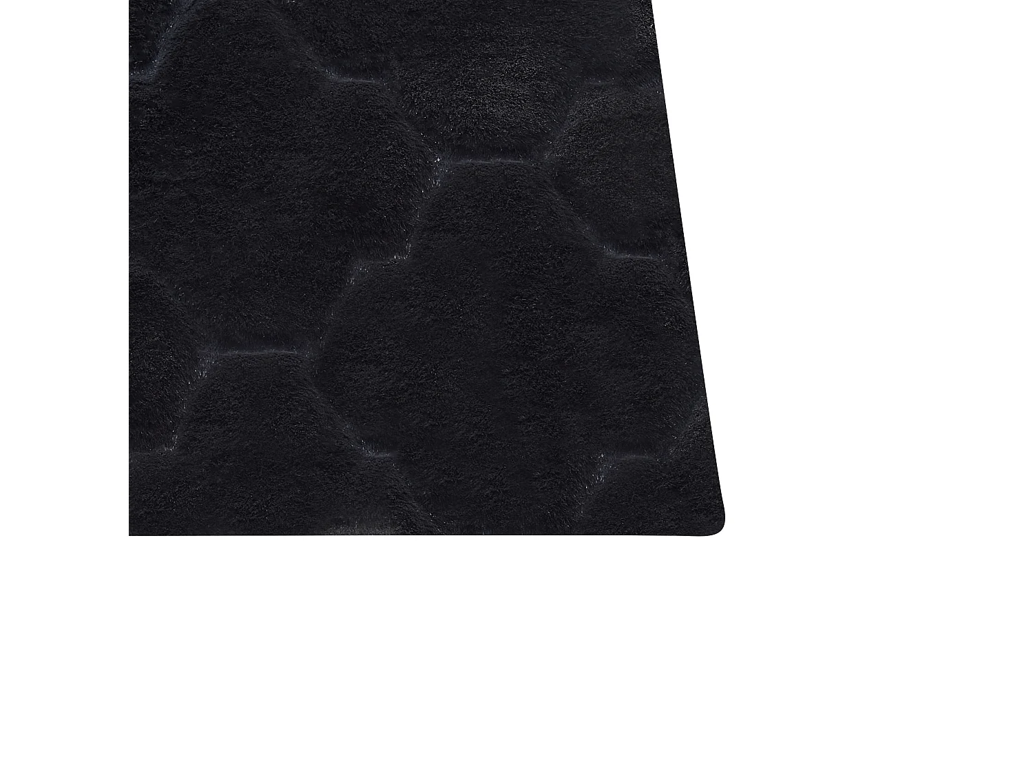 Tapis en fausse fourrure GHARO Noir 160 x 230 cm