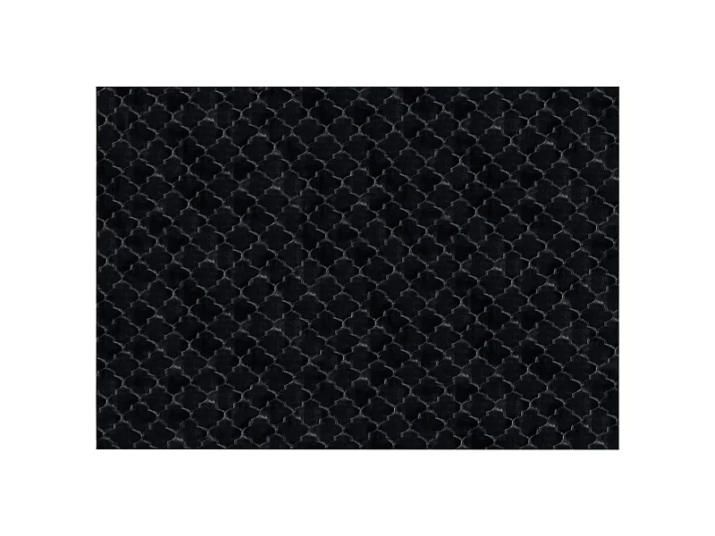 Tapis en fausse fourrure GHARO Noir 160 x 230 cm