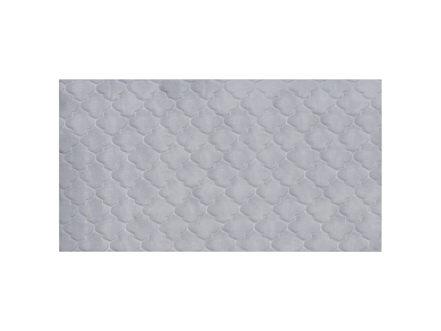 Tapete de pelo sintético de coelho cinzento 80 x 150 cm GHARO