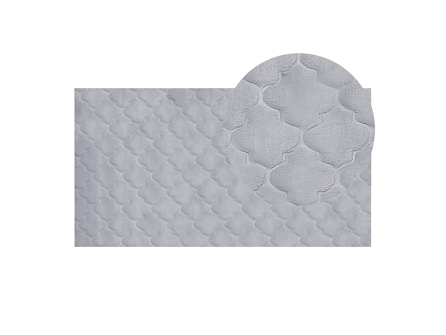 Vloerkleed kunstbont grijs 80 x 150 cm GHARO