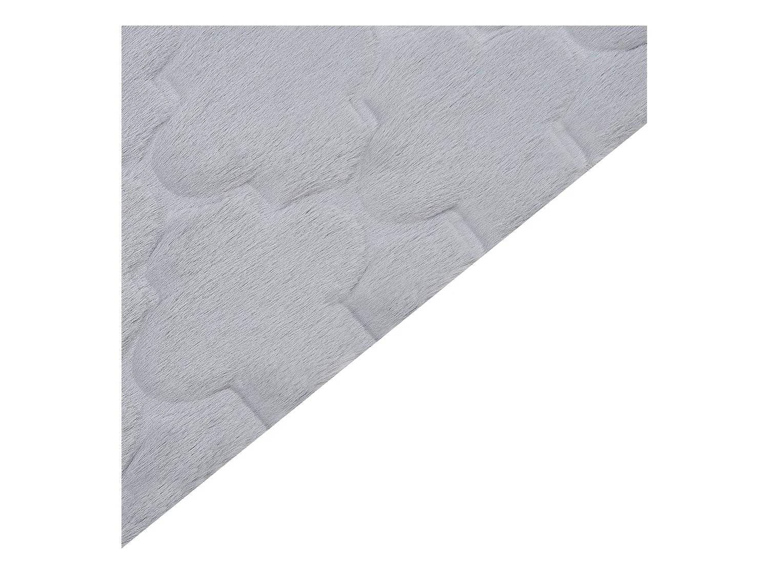 Vloerkleed kunstbont grijs 80 x 150 cm GHARO