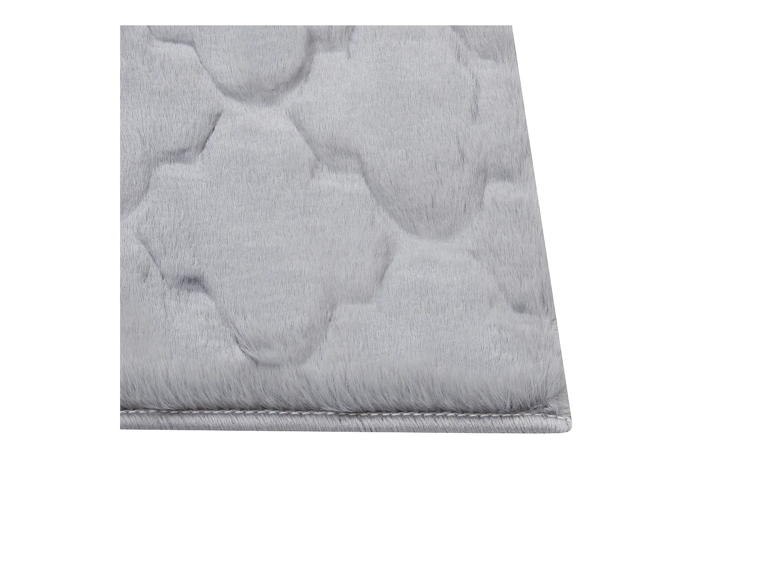 Vloerkleed kunstbont grijs 80 x 150 cm GHARO