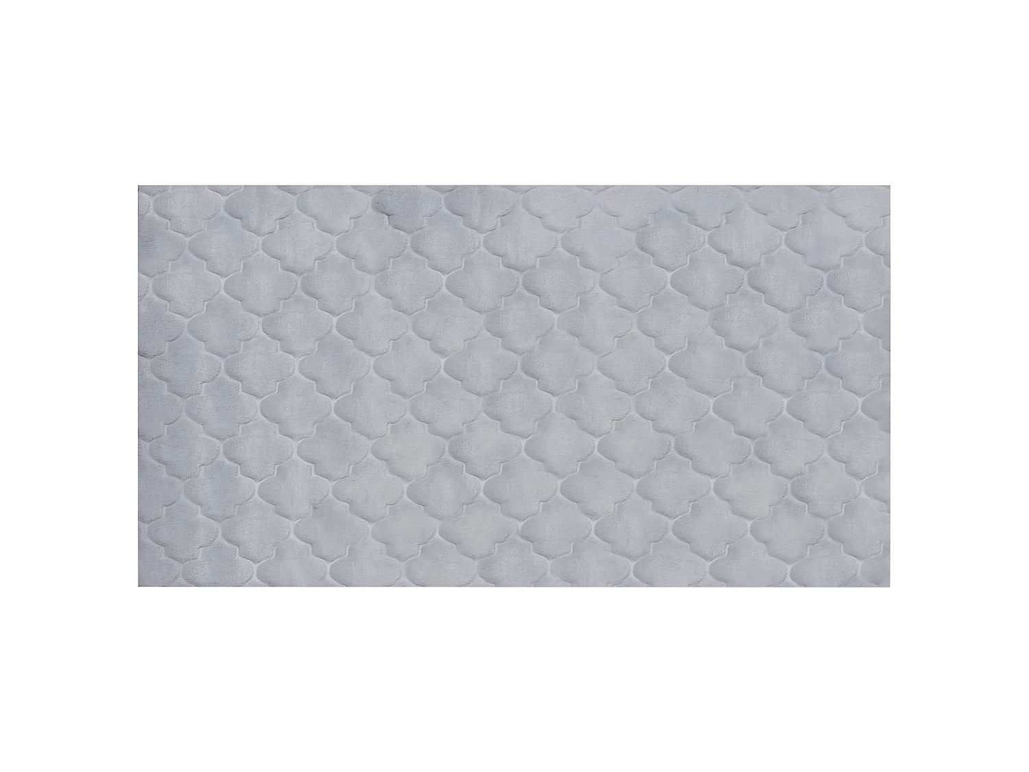 Tapete de pelo sintético de coelho cinzento 80 x 150 cm GHARO