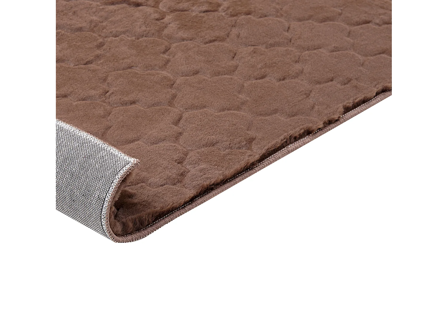 Tappeto pelliccia sintetica marrone 160 x 230 cm GHARO