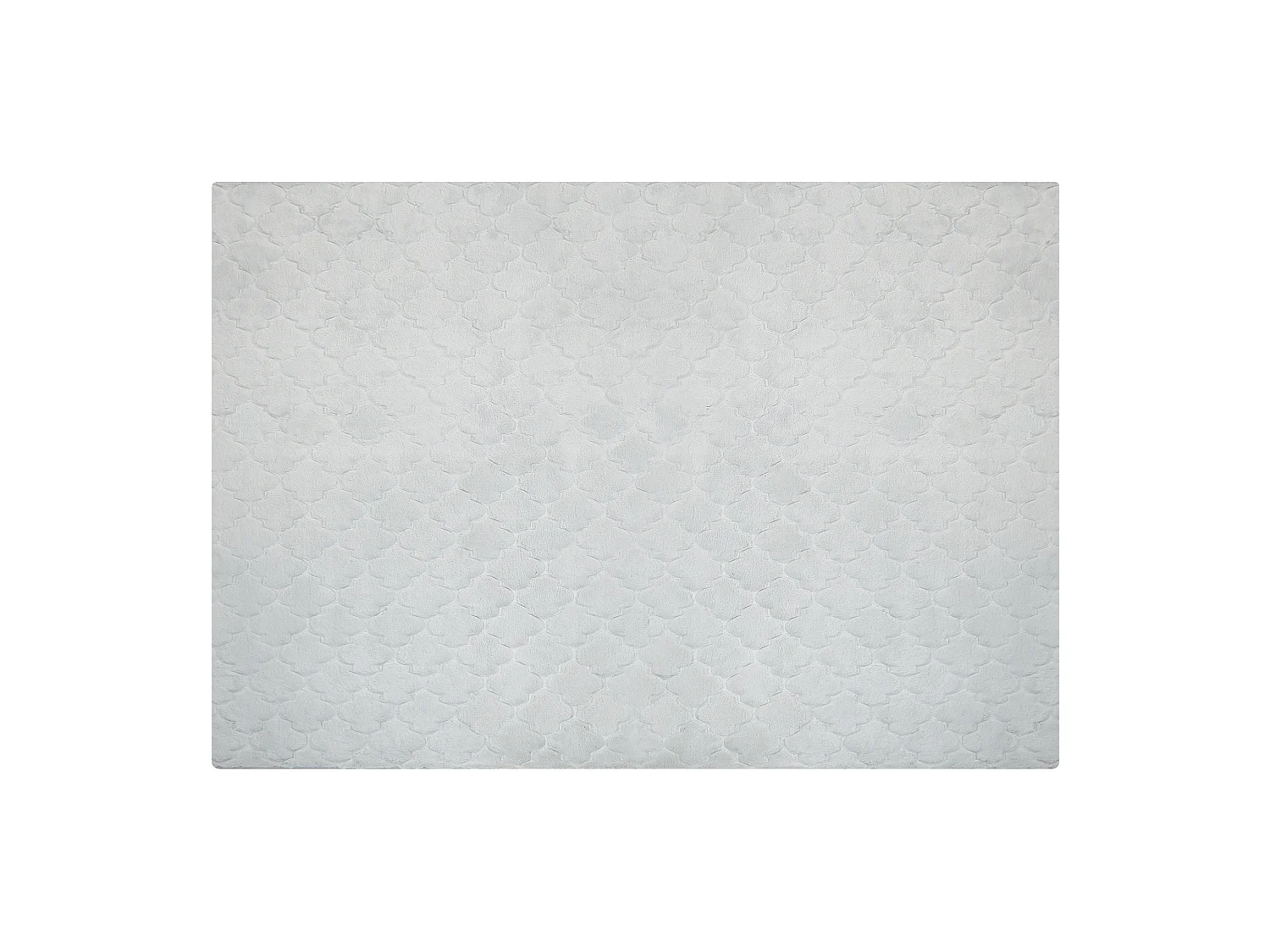 Kunstfellteppich Kaninchen hellgrau 160 x 230 cm Shaggy GHARO