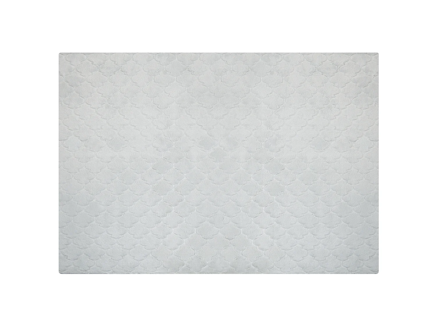 Tapis en fausse fourrure GHARO Gris clair 160 x 230 cm