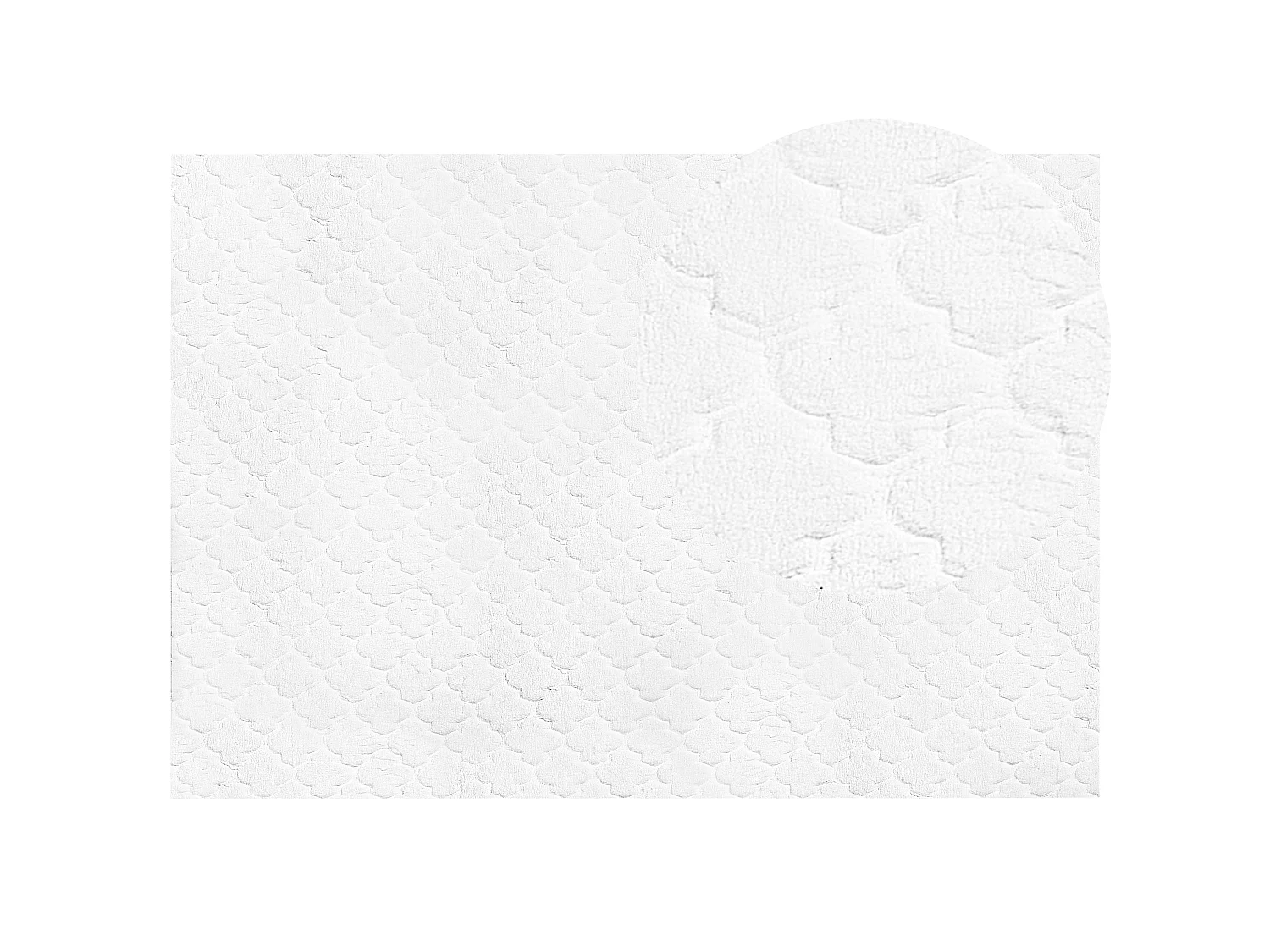 Tapis en fausse fourrure GHARO Blanc 160 x 230 cm