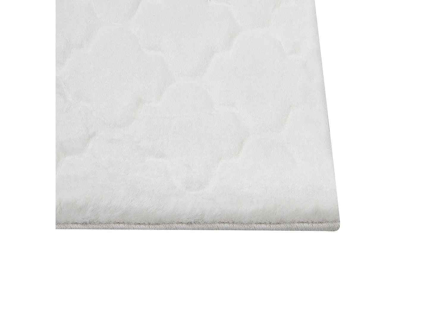 Kunstfellteppich Kaninchen weiss 160 x 230 cm Shaggy GHARO