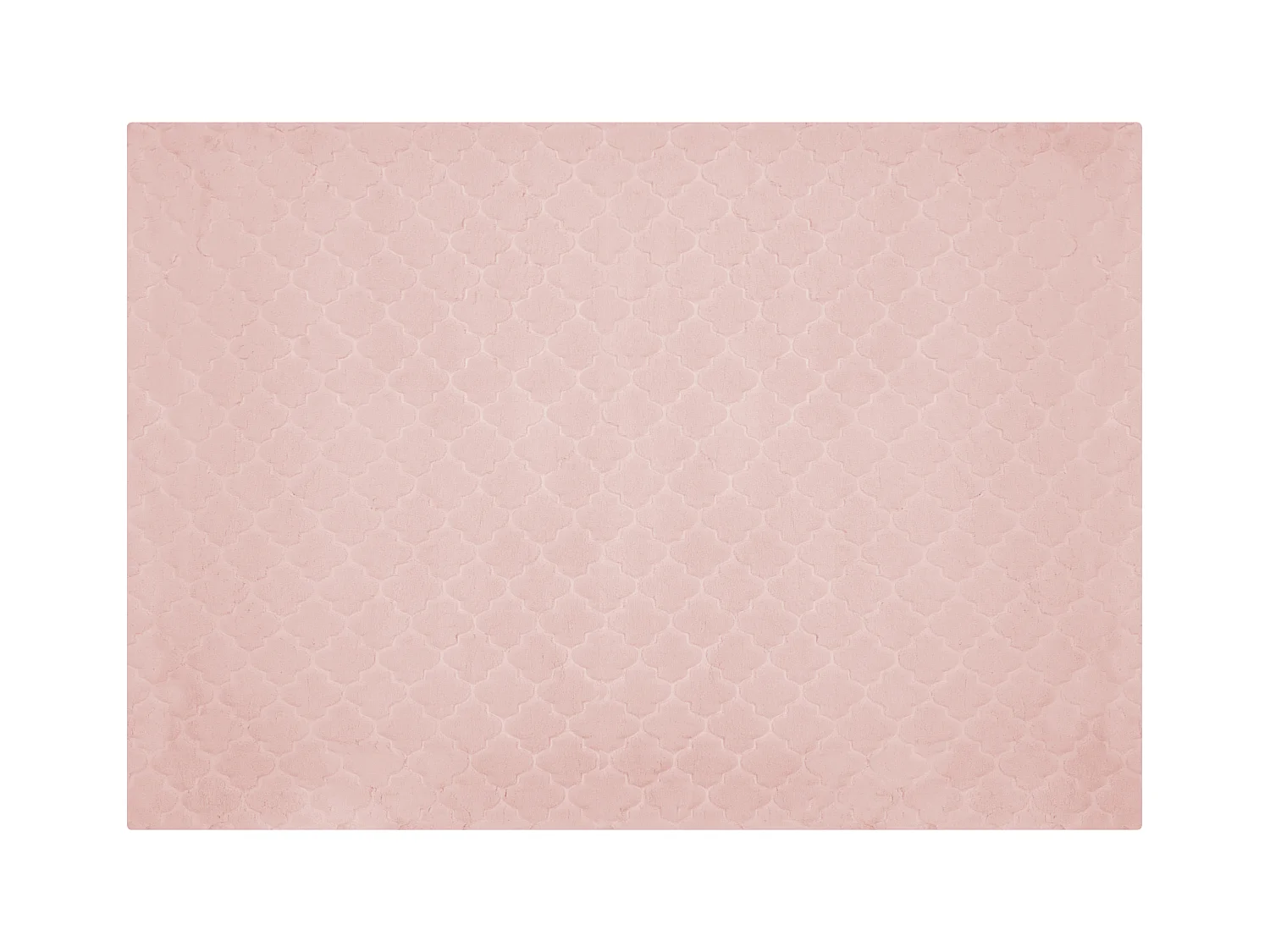 Tapis en fausse fourrure GHARO Rose 160 x 230 cm