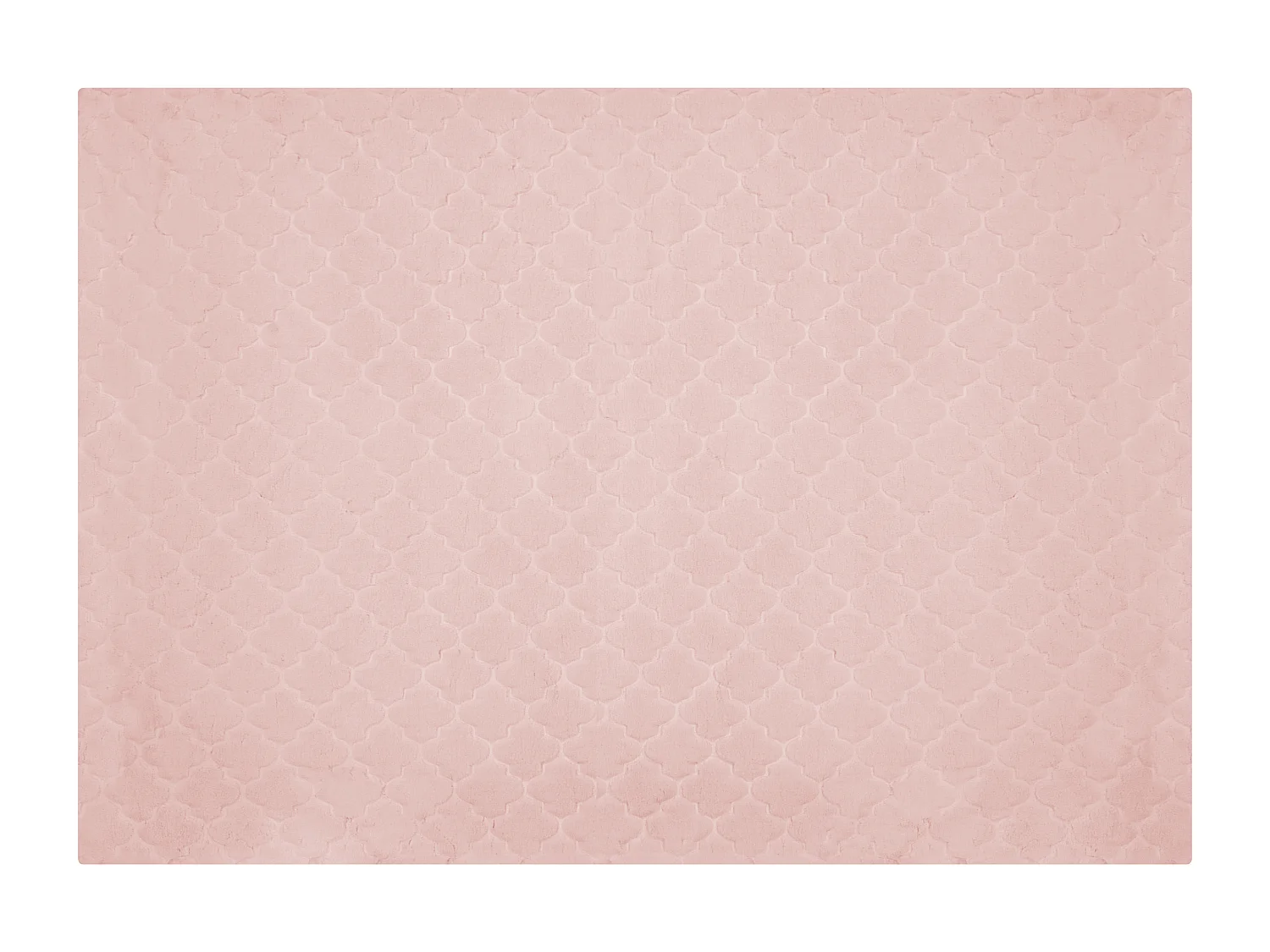 Tapis en fausse fourrure GHARO Rose 160 x 230 cm