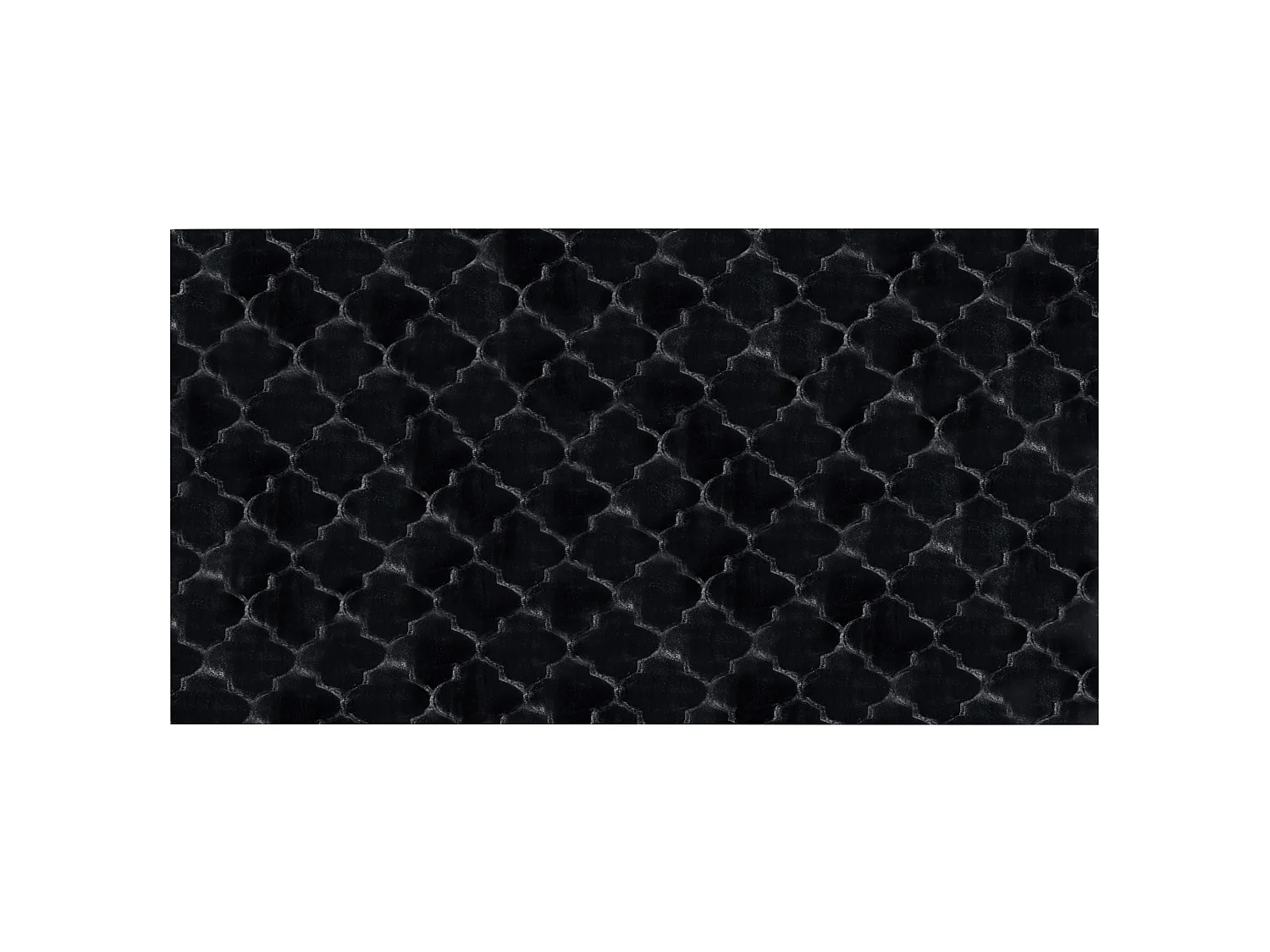 Tapis en fausse fourrure GHARO Noir 80 x 150 cm