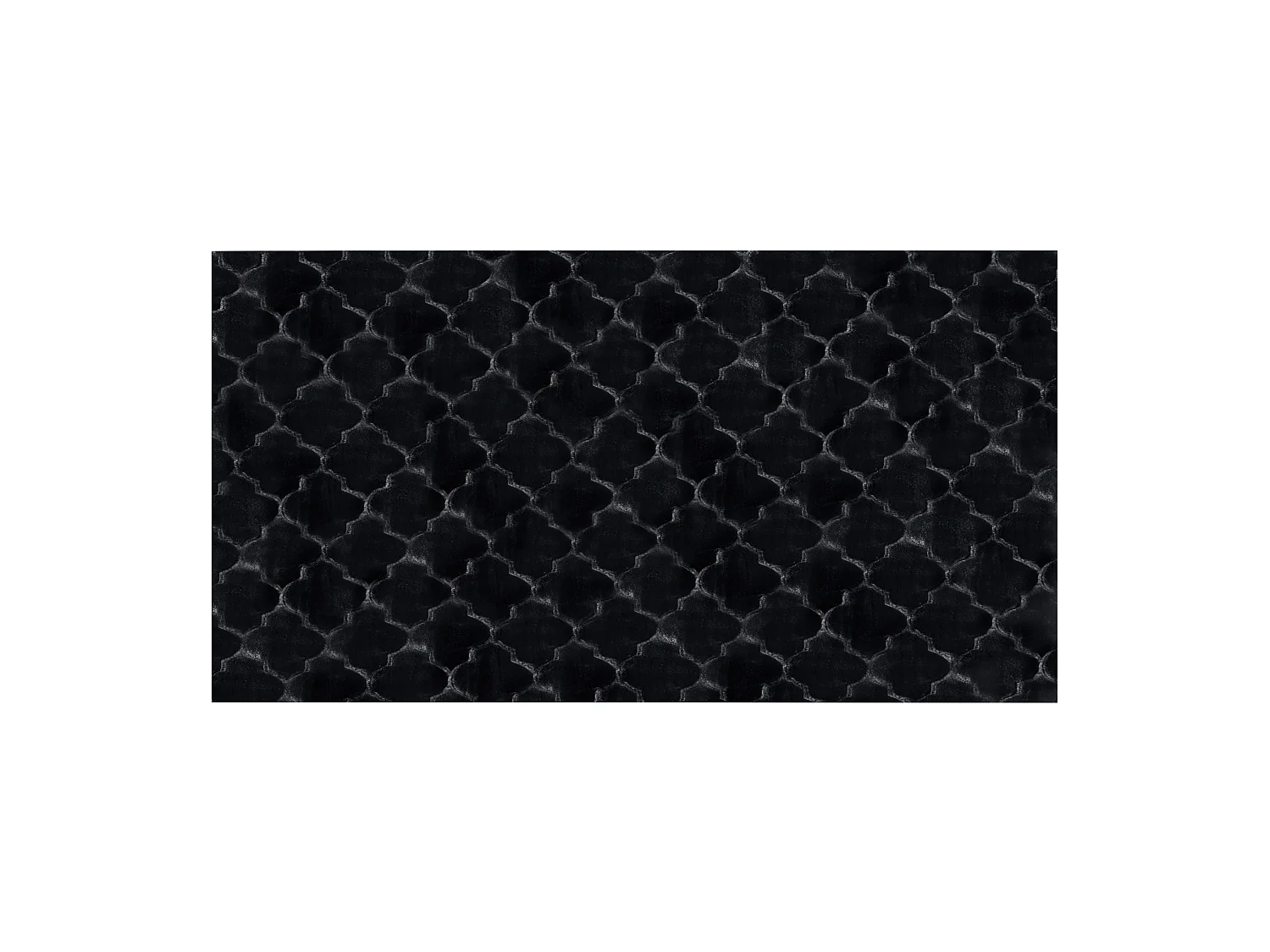 Tapis en fausse fourrure GHARO Noir 80 x 150 cm