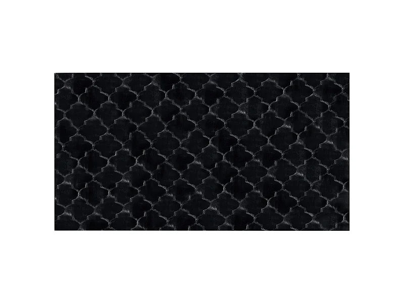 Tapis en fausse fourrure GHARO Noir 80 x 150 cm