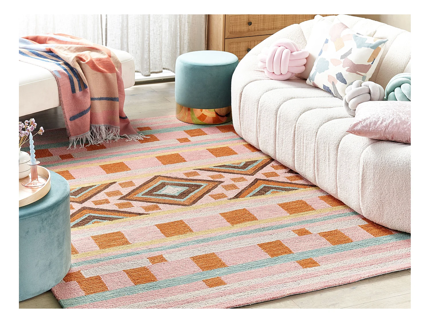 Tapis YOMRA Multicolore 140 x 200 cm Laine