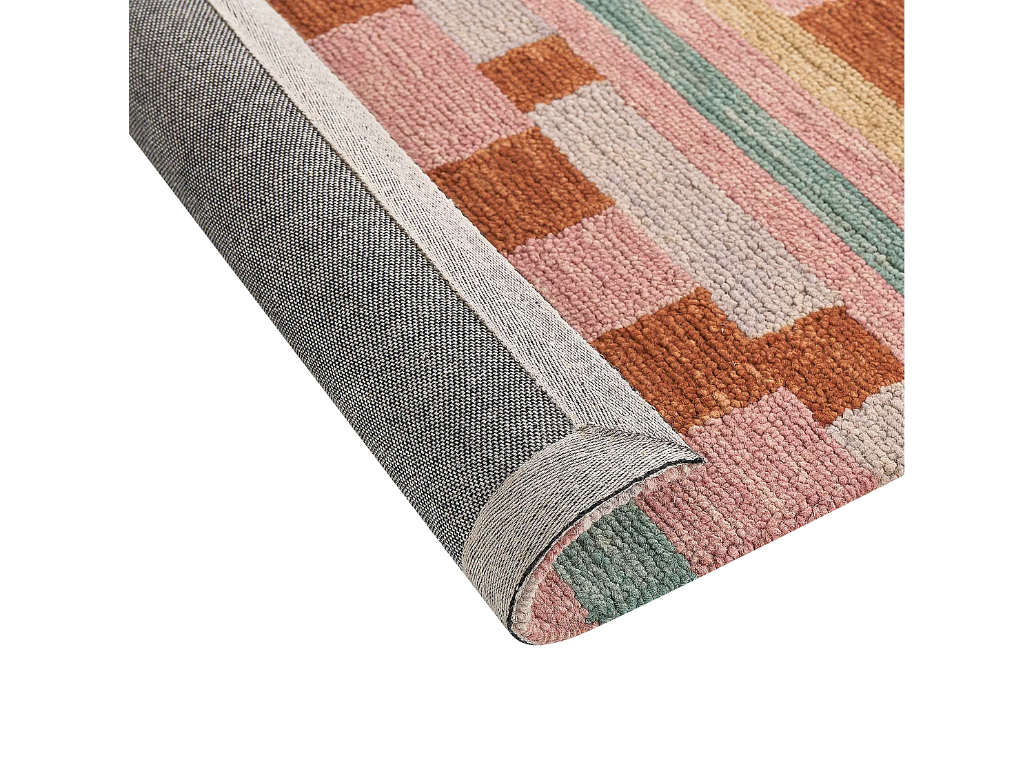 Vloerkleed wol meerkleurig 200 x 200 cm YOMRA