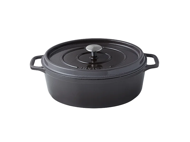 Cocotte ovale Invicta 29 cm taupe
