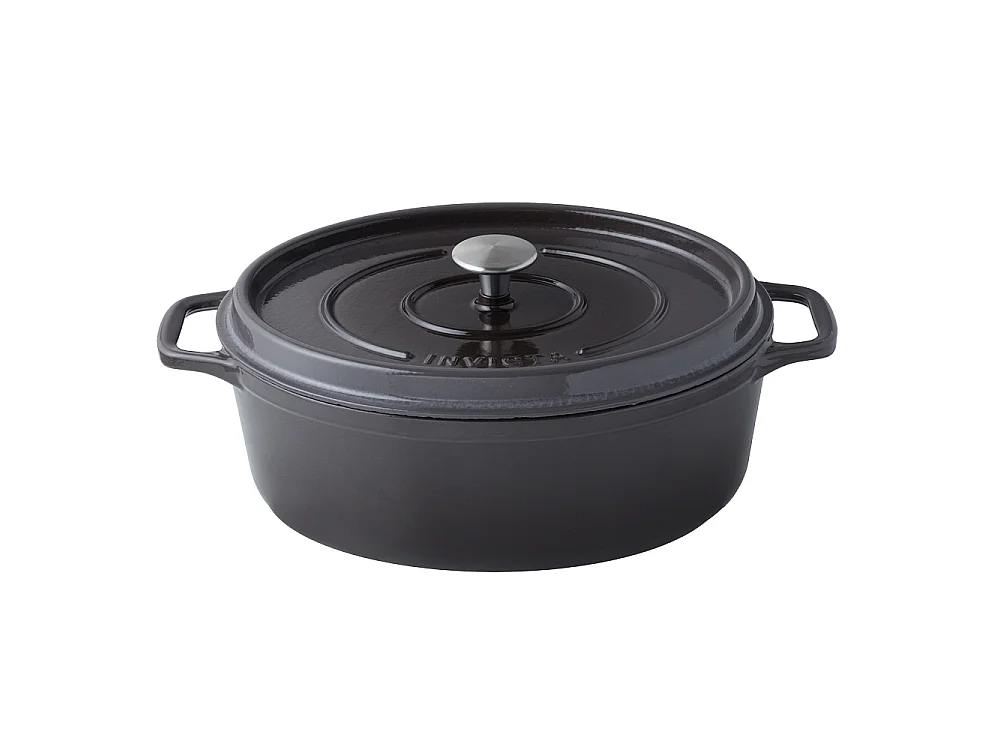 Cocotte ovale Invicta 29 cm taupe