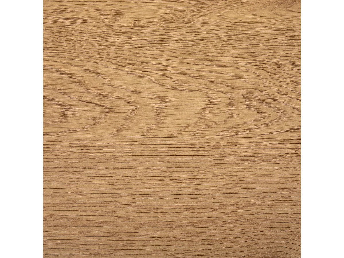 Table basse 2 plateaux en métal et bois D 90 x H 42,5 cm