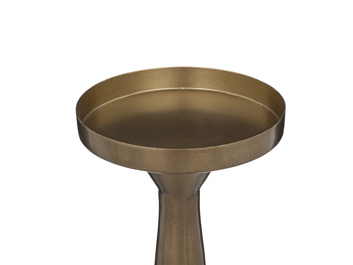 Bougeoir Chandelier en métal Doré H 41 cm