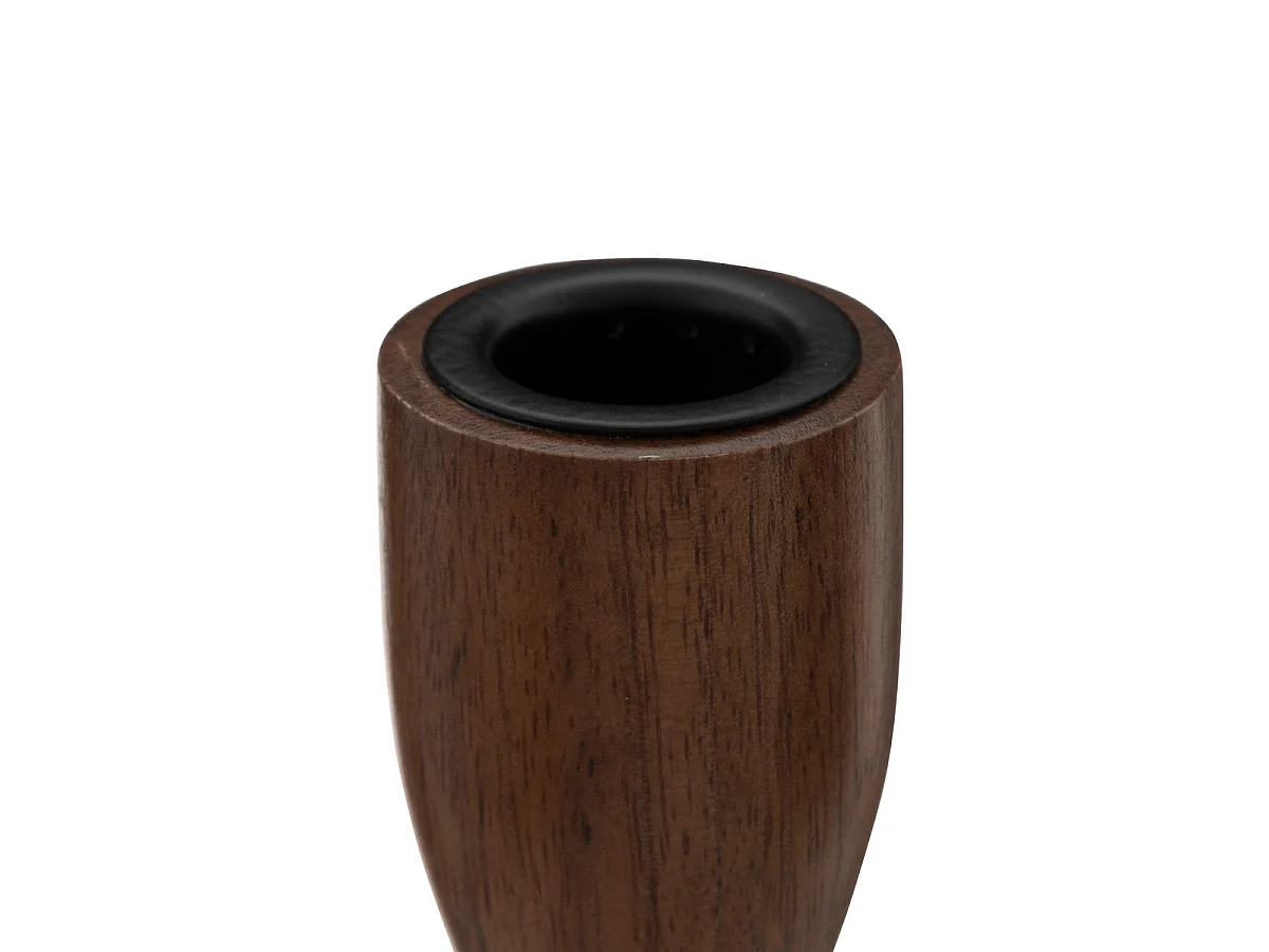 Lot de 2 Bougeoirs Chandeliers en Bois de Manguier