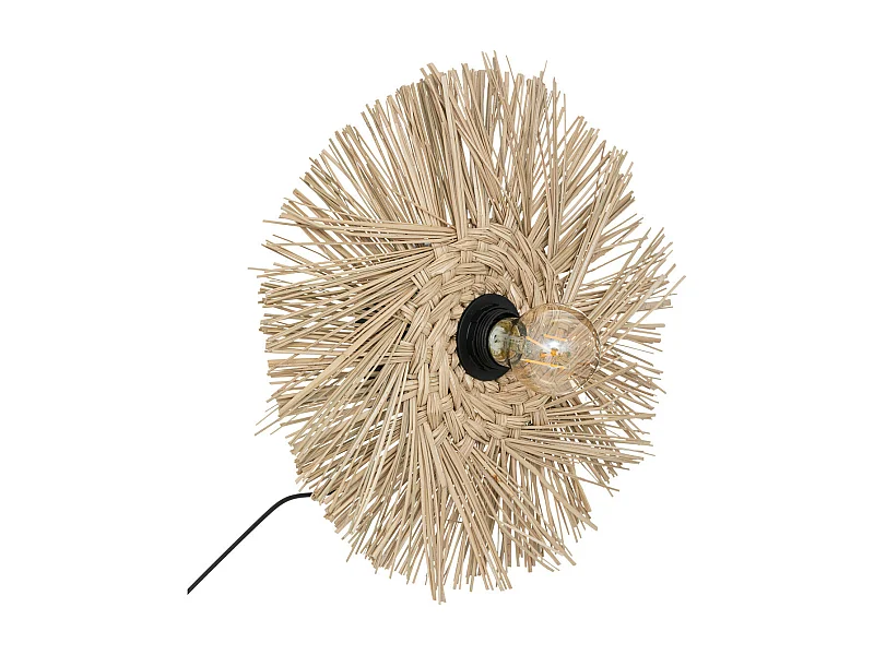 Applique murale en Métal et Roseau D 34 cm