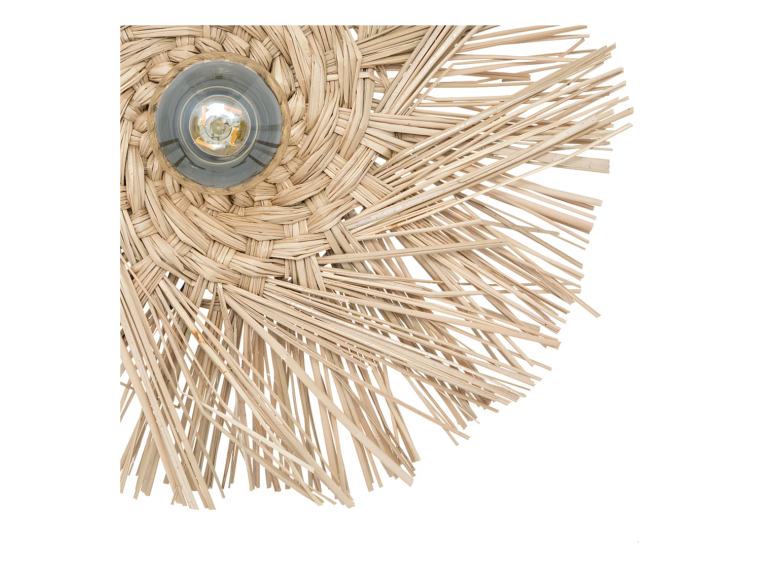 Applique murale en Métal et Roseau D 34 cm