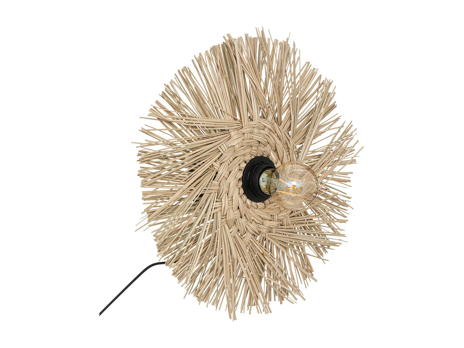 Applique murale en Métal et Roseau D 34 cm