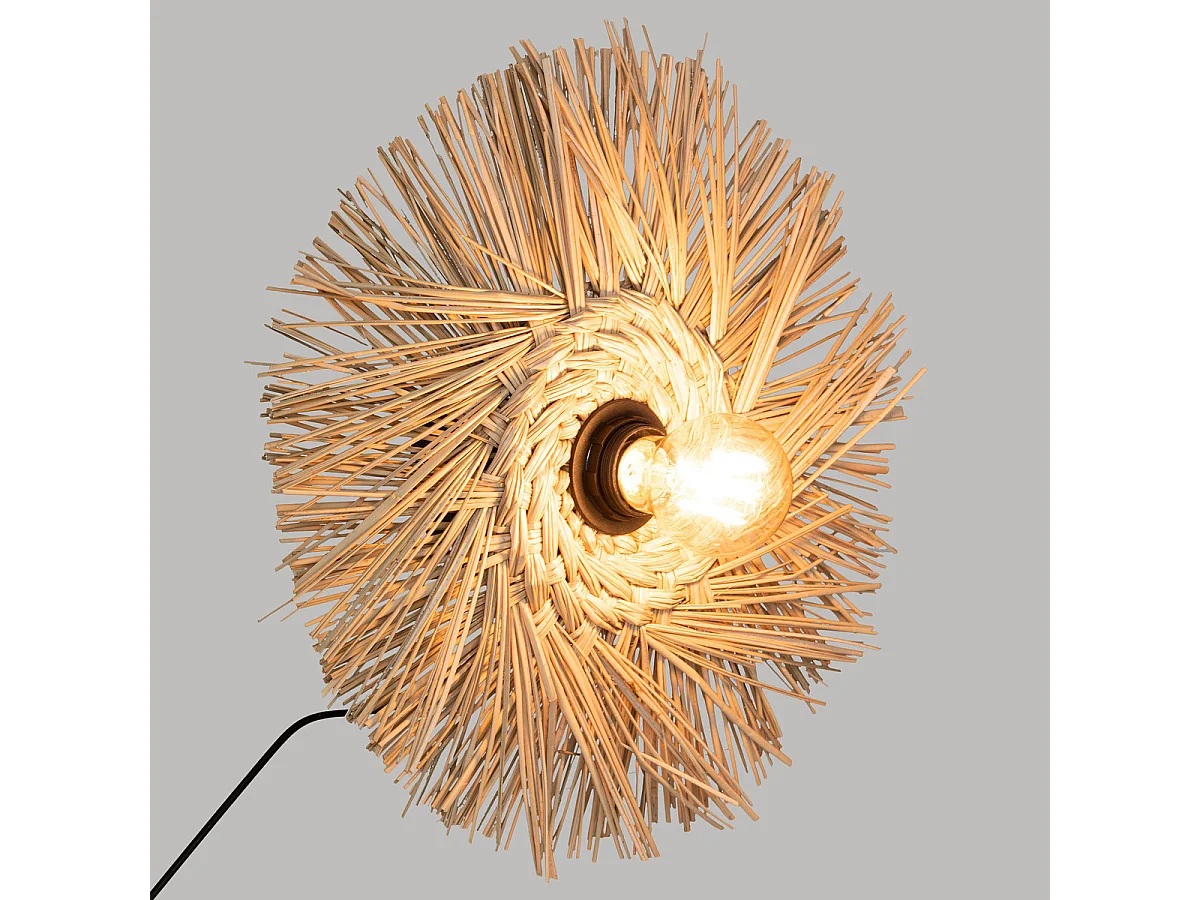 Applique murale en Métal et Roseau D 34 cm