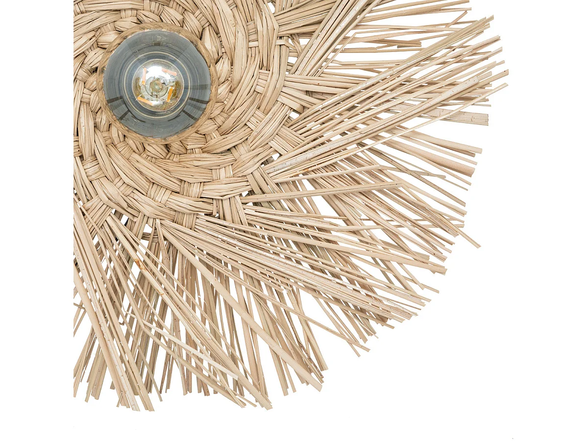 Applique murale en Métal et Roseau D 34 cm