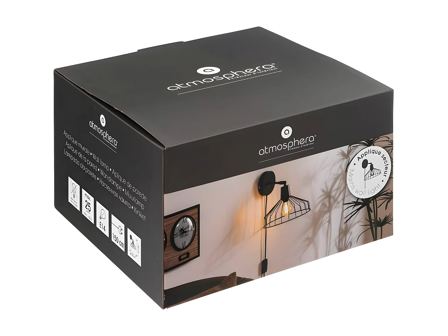 Aplique de pared estilo "bistró"