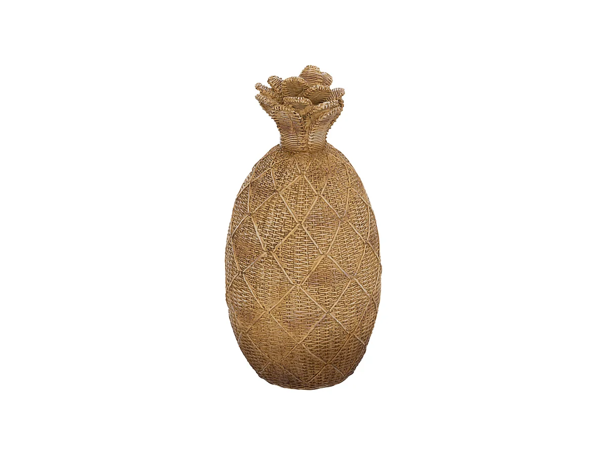 Ananas déco en résine D 14,5 x H 28 cm