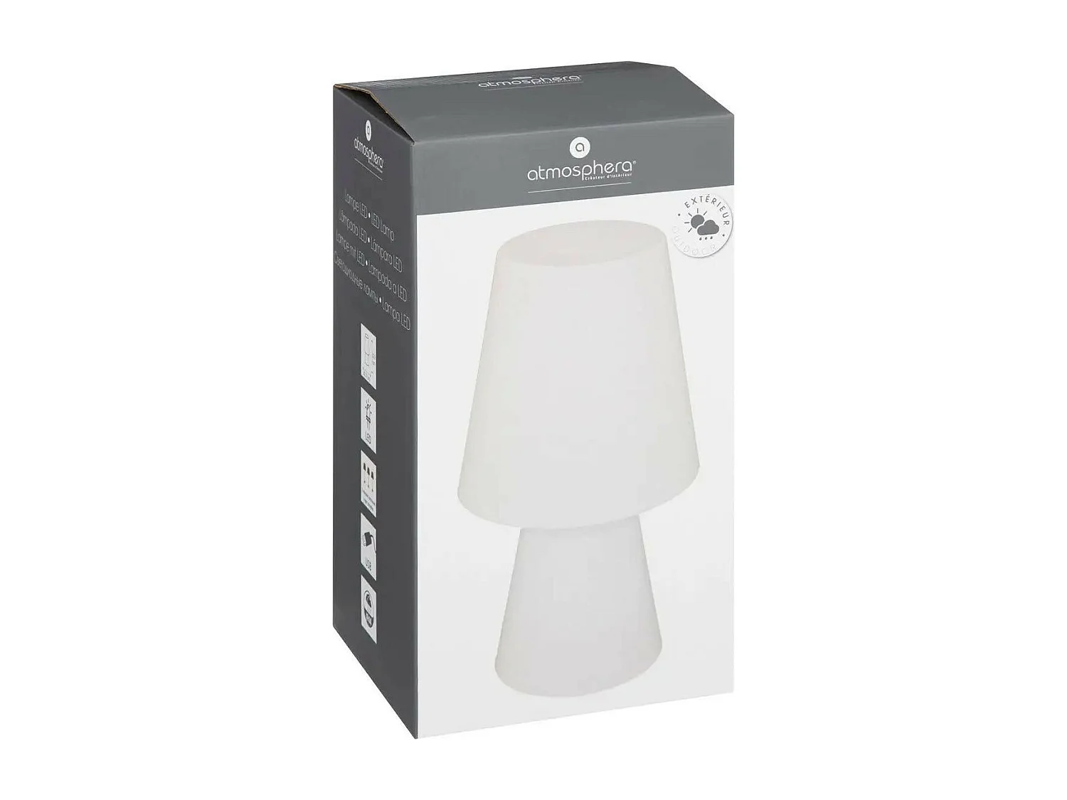 Lampe d'extérieur LED Blanc froid D 17 x H 32.5 cm
