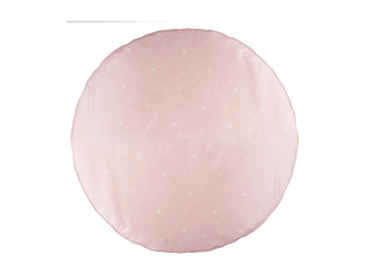 Tapis Déco Enfant "Étoiles" 120cm Rose